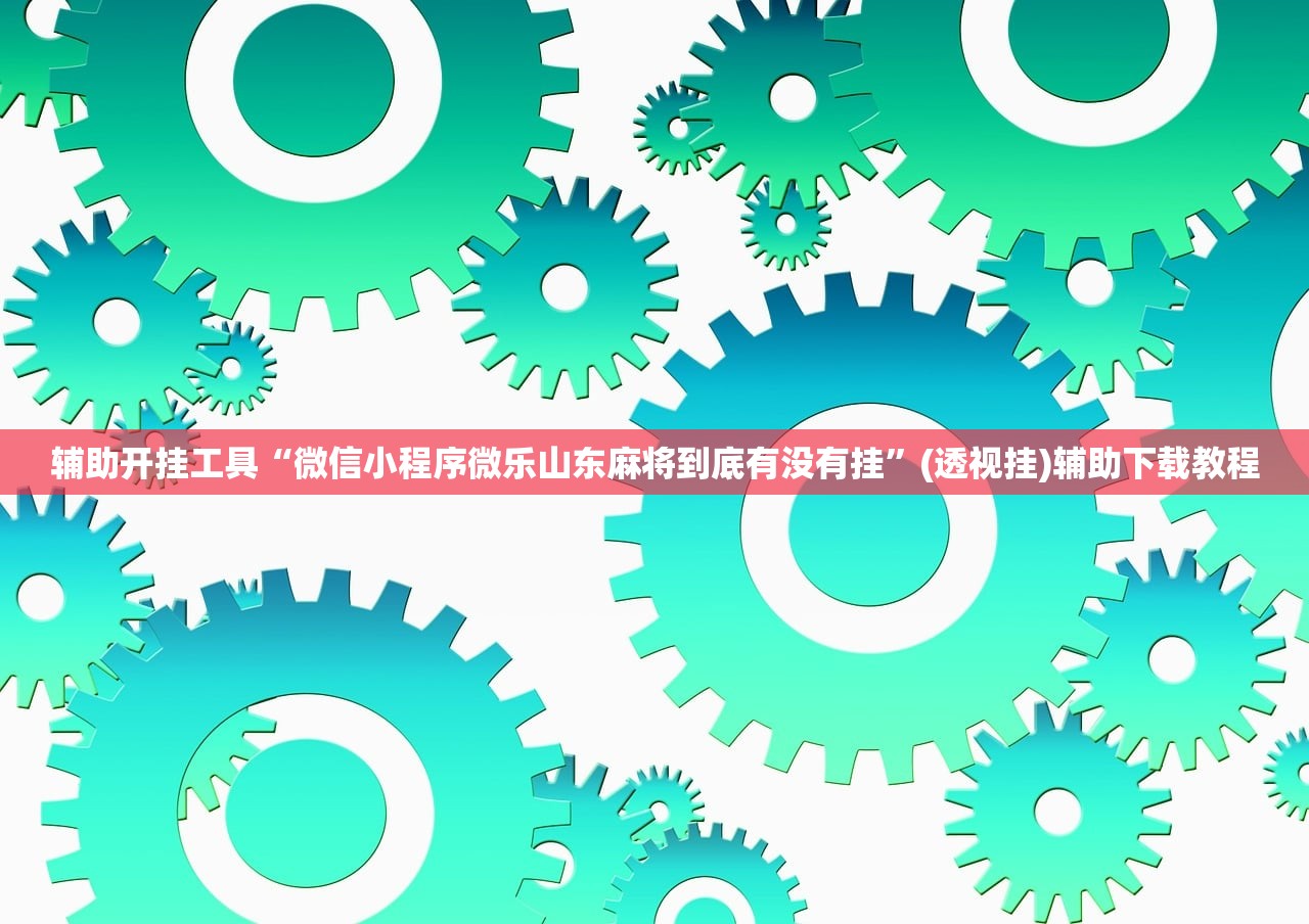 辅助开挂工具“微信小程序微乐山东麻将到底有没有挂”(透视挂)辅助下载教程